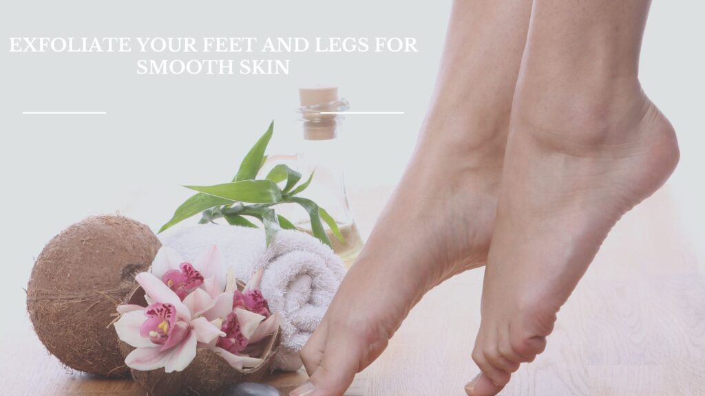  In this picture showing Feet and Legs Smooth Skin